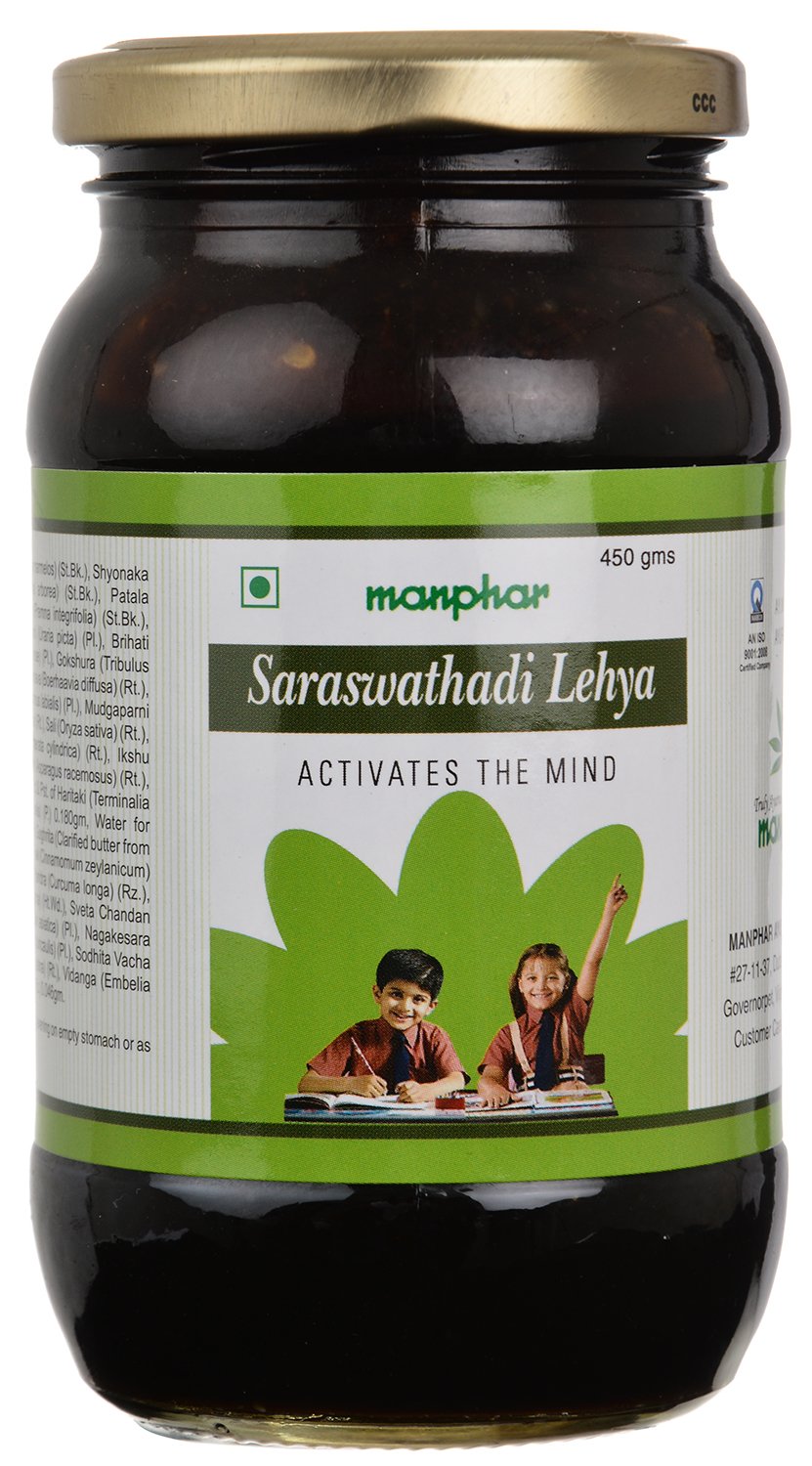 Manphar Ayurvedic Saraswathadi Lehya, Black - 450 grams : Amazon.in: Health  & Personal Care