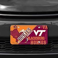 Vista 2 de NCAA etiqueta de metal para auto, negro