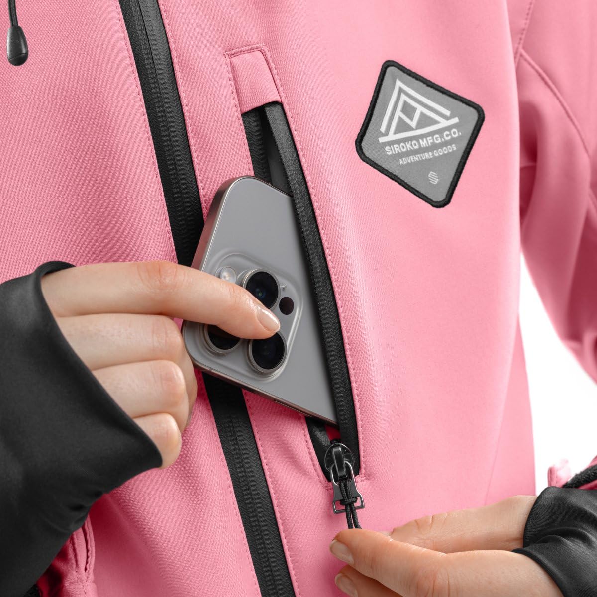 SIROKO - Veste Softshell de Ski pour Femme W2-W Lollipop