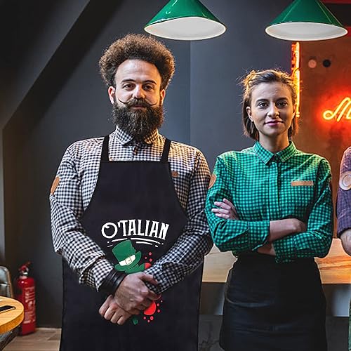 Miniatura 3 de Delantal del día de San Patricio, delantal de trébol para mujeres y hombres, delantal de cocina, delantal de cocina, delantal de chef para hornear,