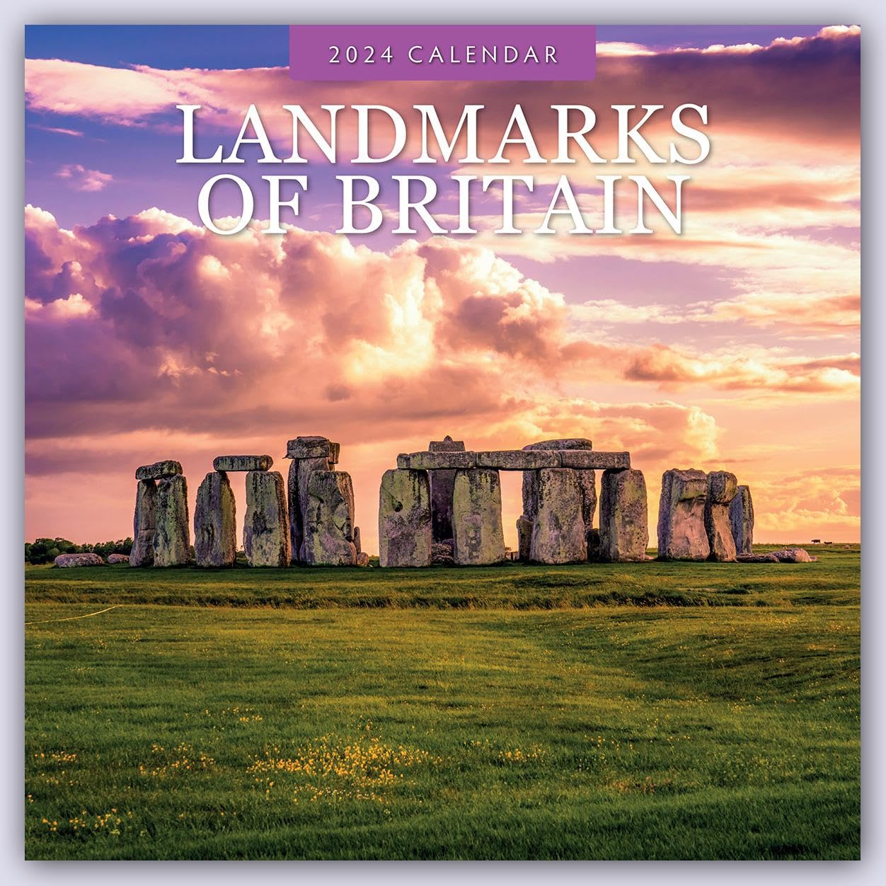 Landmarks of Britain 2024 Square Wall Calendar