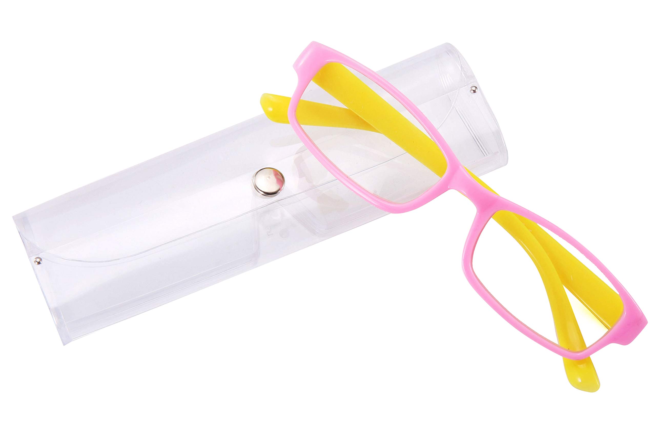 Slim Reading Glasses plus Case Stylish Pattern Frame Readers Quality Fashion Ladies Glasses for Women