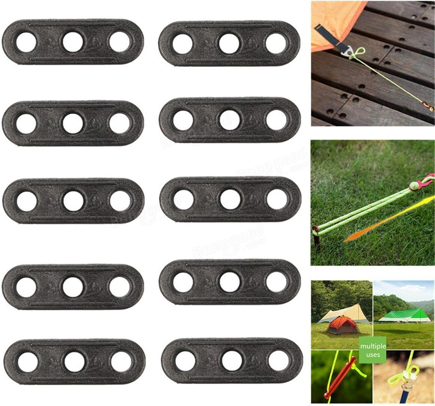 Lot De 10 Tendeurs De Corde De Tente En Alliage D'aluminium - Tendeur De Cordon De Serrage - Accessoires De Camping - Accessoires De Camping - Accessoires De Tente De Camping