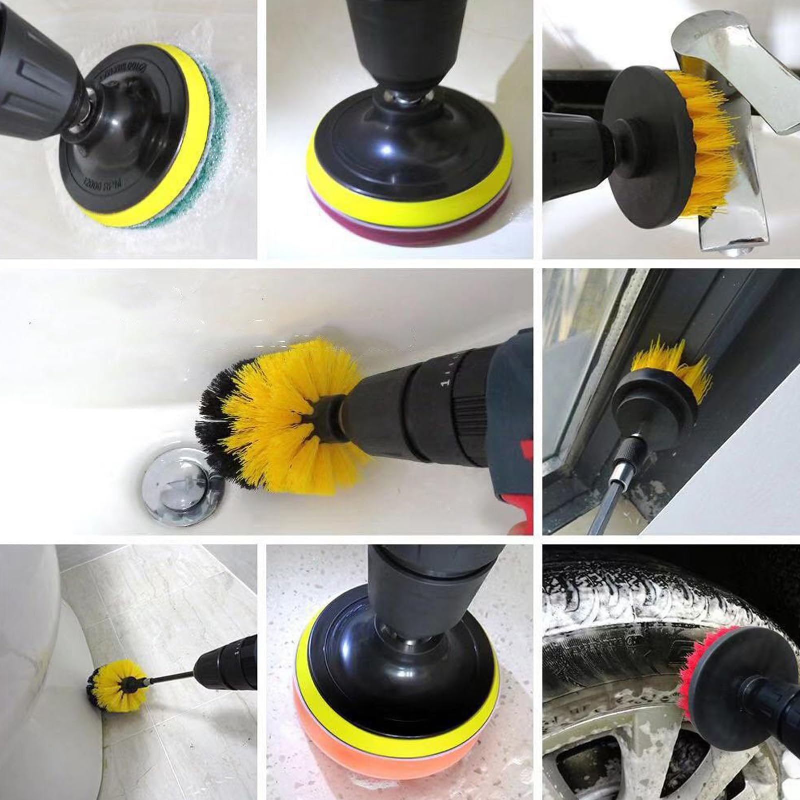 Kit di detailing per auto 29 pezzi di strumenti per la pulizia | Kit per il detailing degli interni auto per automobile, bagno, sedili, cruscotti, scanalature dei pneumatici, bocchette