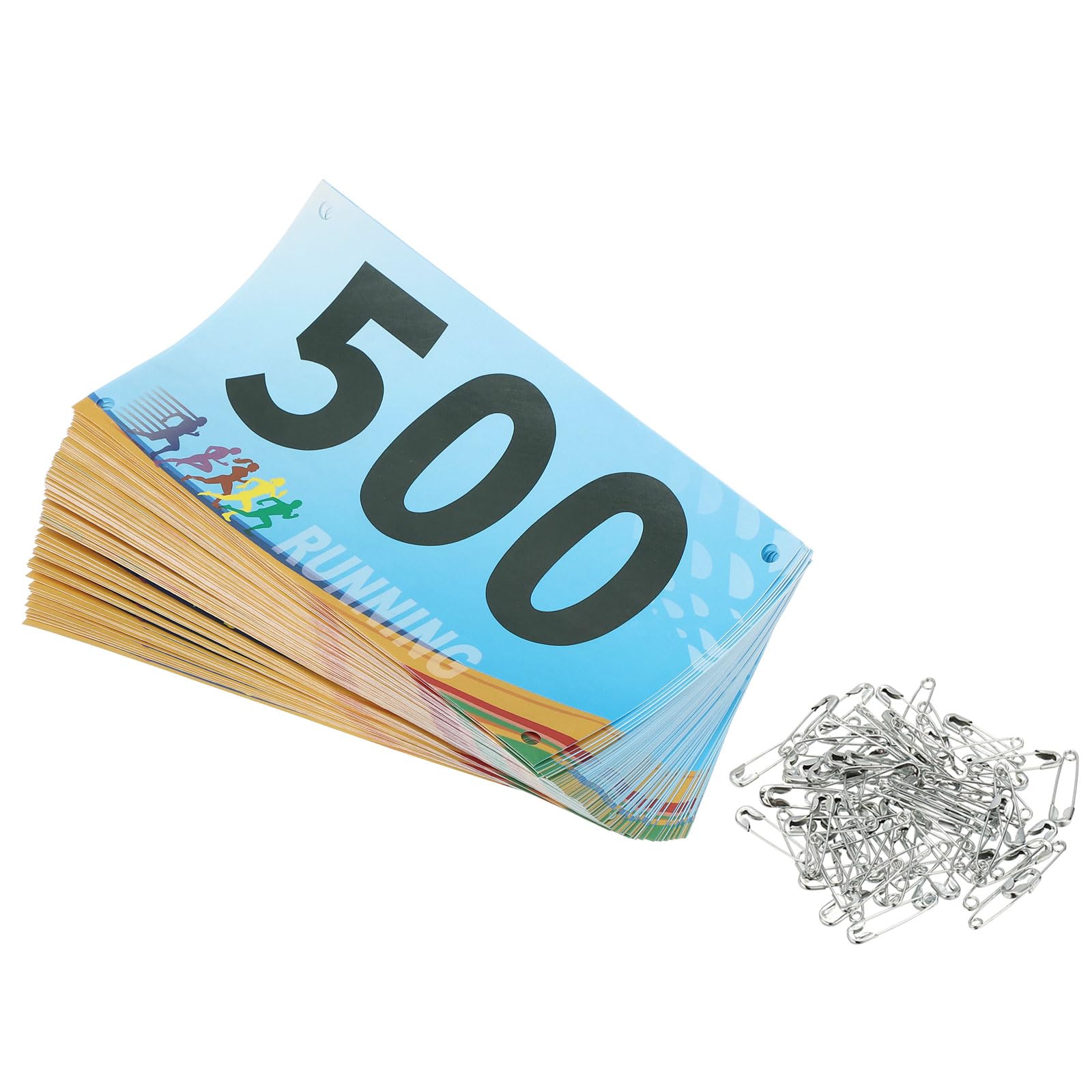 PATIKIL Dossards de course à pied indéchirables, numéros de compétiteur de course avec épingle de sûreté pour marathon sport jeu