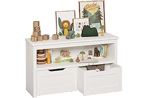 IRONCK White Toy Chest for Boys and Girls