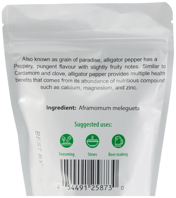 KOPABANA Jumbo Organic Alligator pepper Mbongo spice | Spice | Ataare | Guinea Pepper | Grains of Paradise | Lizard Pepper (4 Pods)