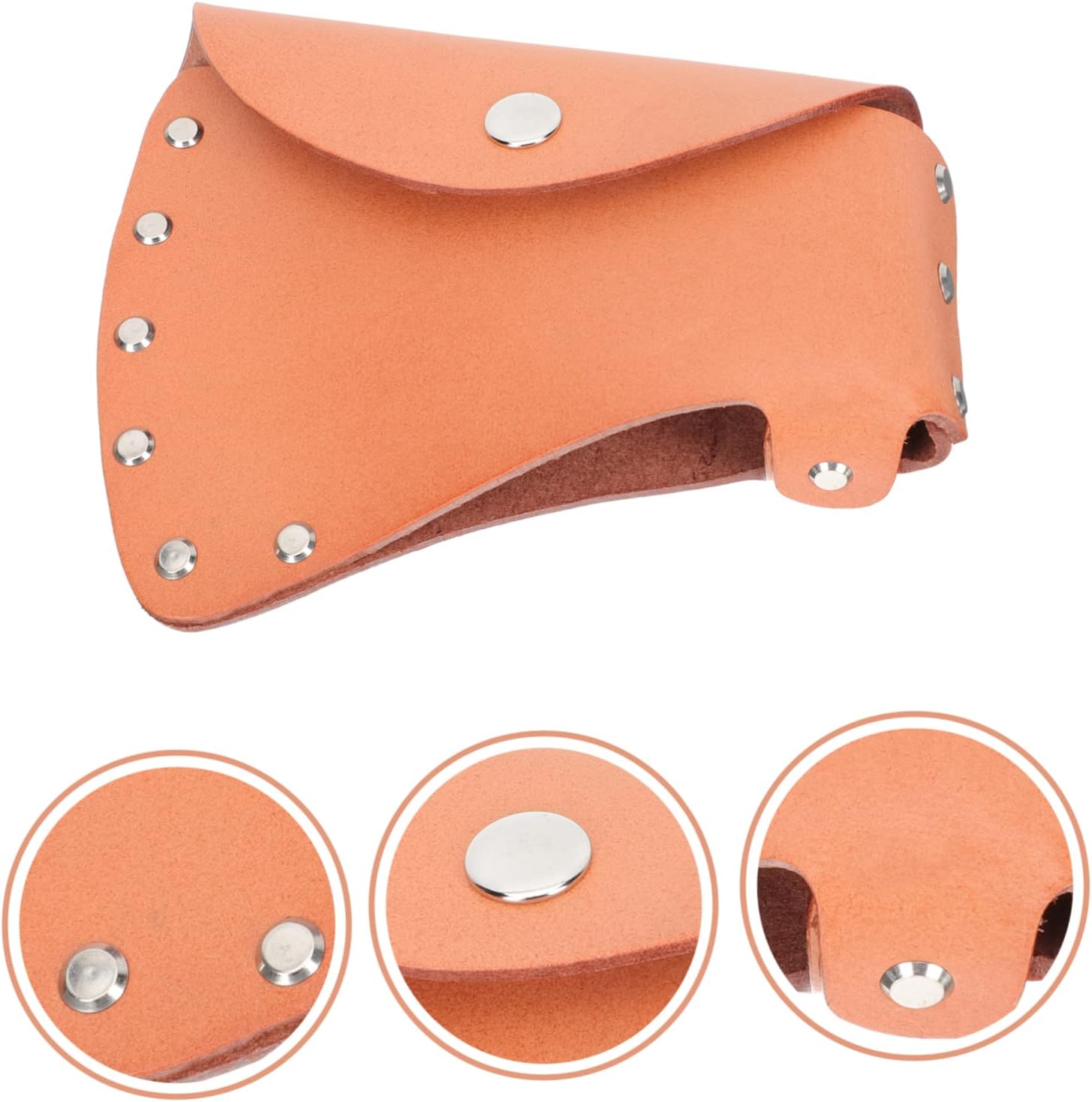 Leather Hatchet Cover Protective Portable Sheath for Outdoor Camping Sturdy Axe Blade Protector Belt -Piece