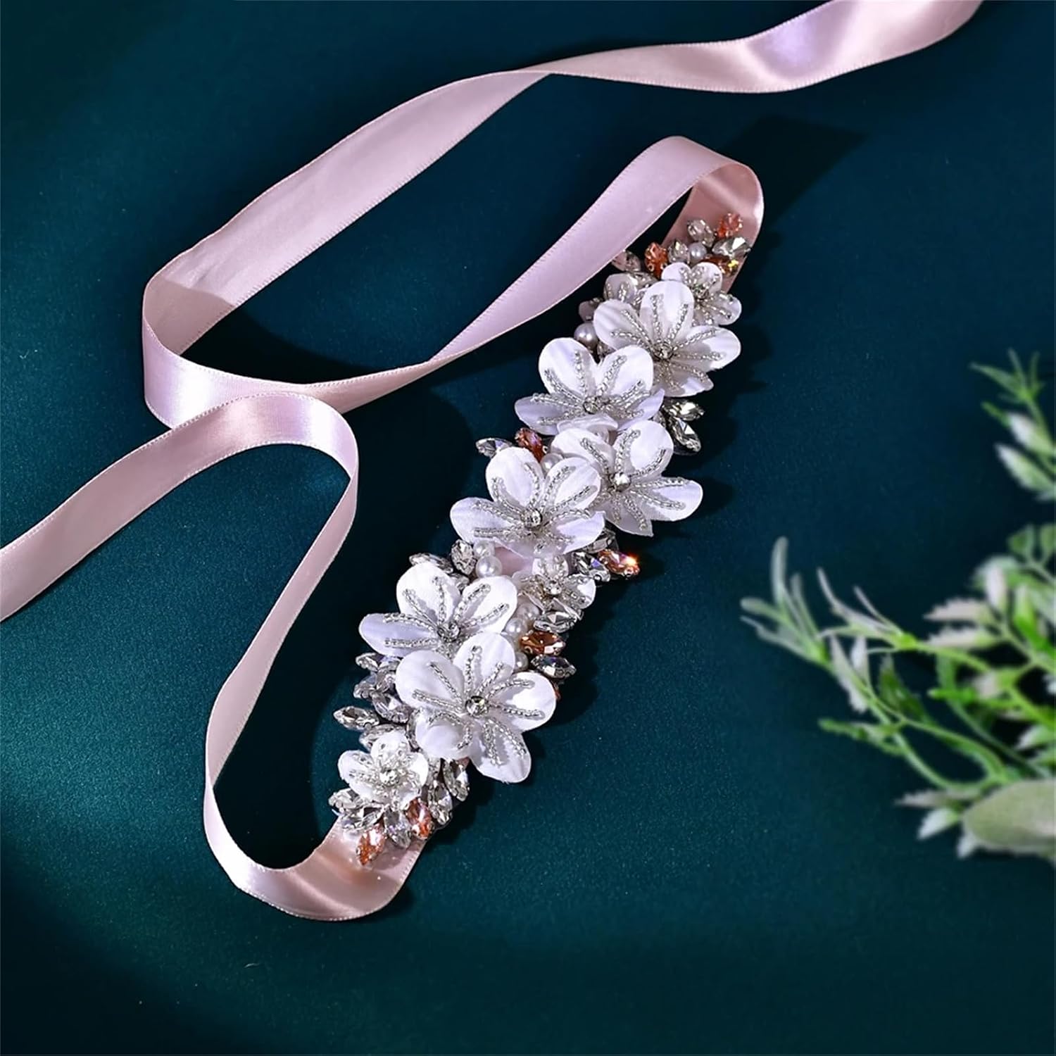 Women’S Fashionable Rhinestone Belt With EN8 Crystal Embellishments For Party And Evening Gowns