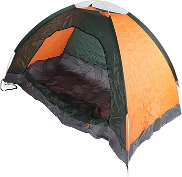 Domary Automatic Setup Tent Large Capacity Rainproof Outdoor Camping Tent for Family Backpacking Travel with Fiberglass Poles Oxford Cloth PMMA