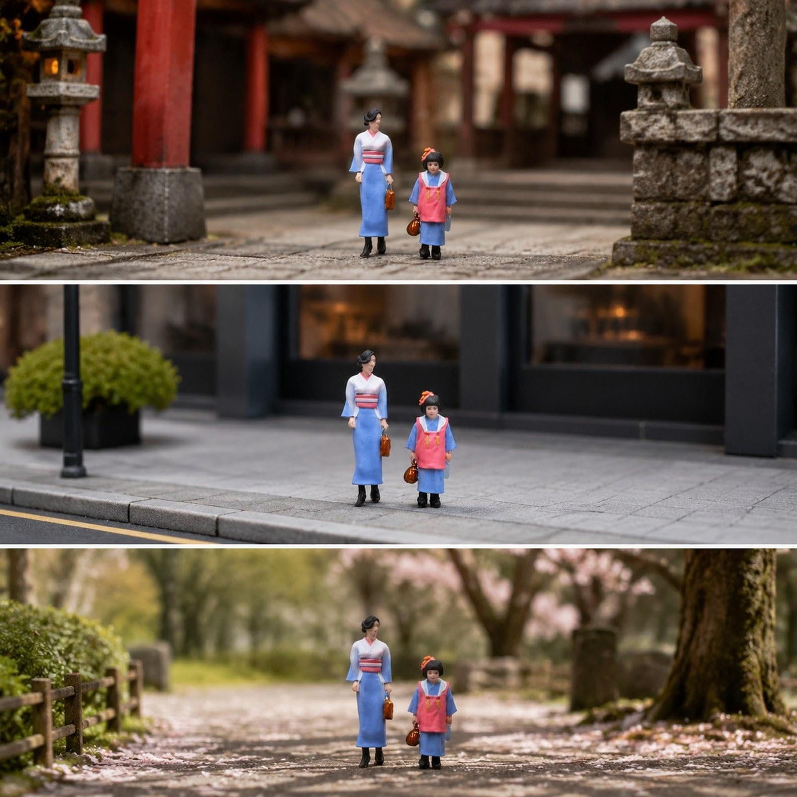 Figuras a Escala 1:64, Colección de Modelos, Escena, Fotografía, Chica con Kimono