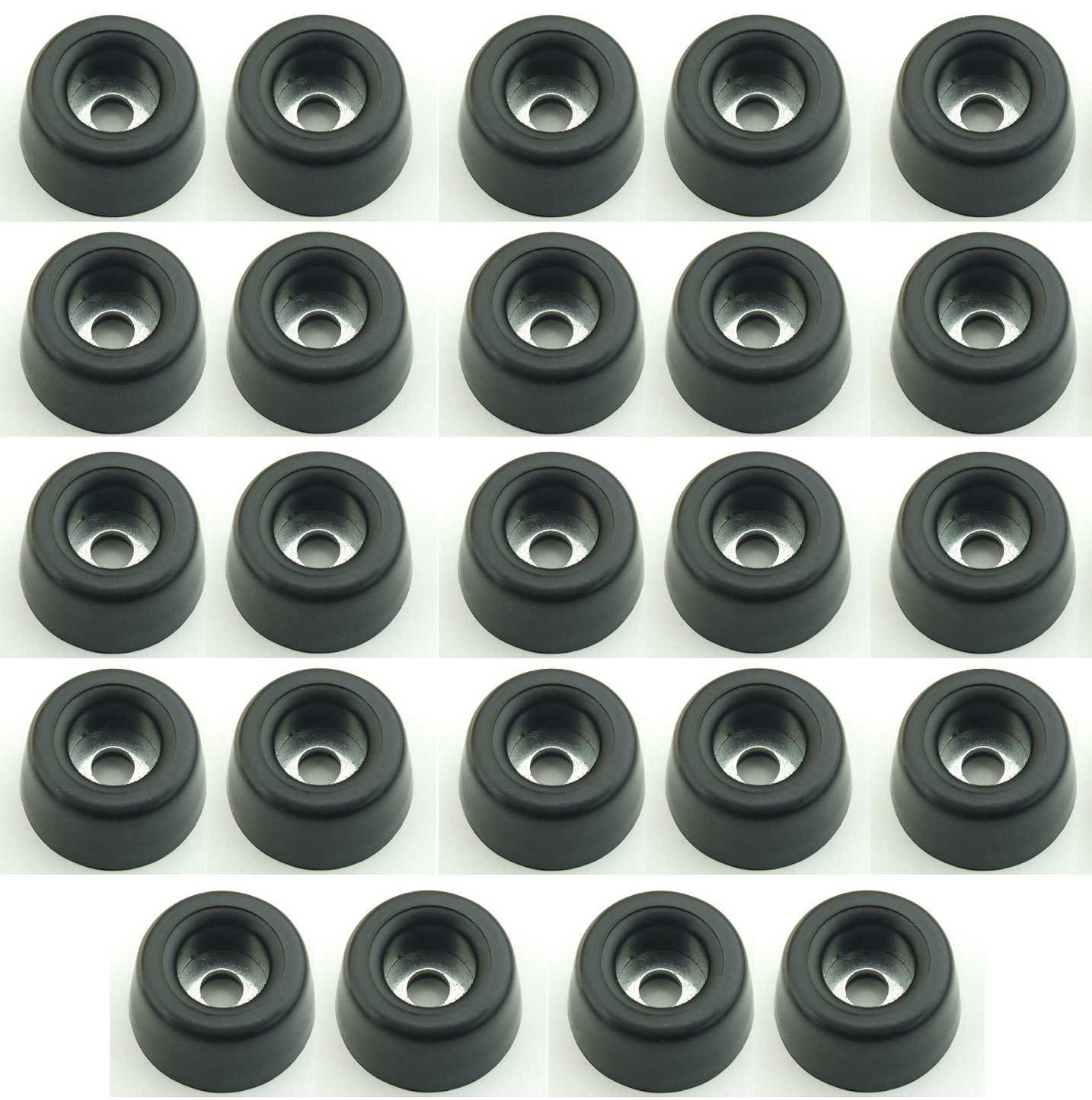 Adam Hall Hardware 4903 M24 AH - 24er Set Gummifuß 20 x 9 mm schwarz im Beutel