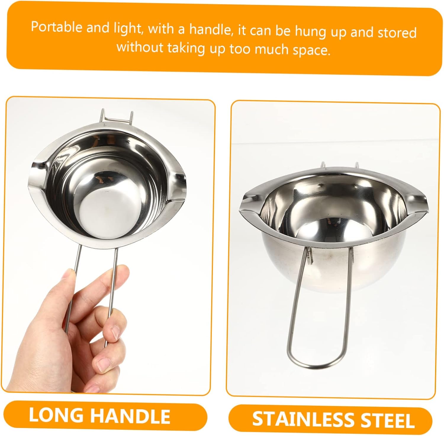 CIMAXIC Handmade Soap Melting Pot DIY Soap Making Tool Long Handle for Safe Use for Crafting
