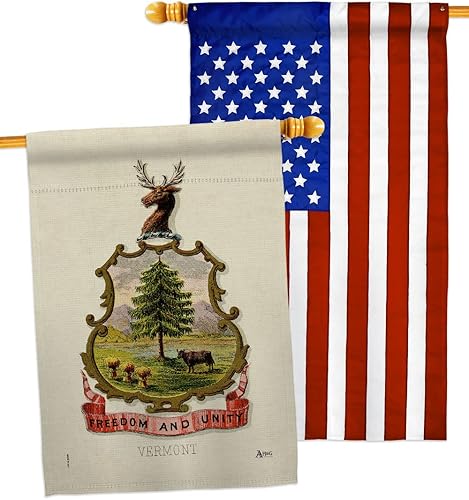 Escudo de armas Vermont House Flag – Paquete de Estados Americanos, Estados Unidos, Territorios Americanos, República, País, Área Particular,