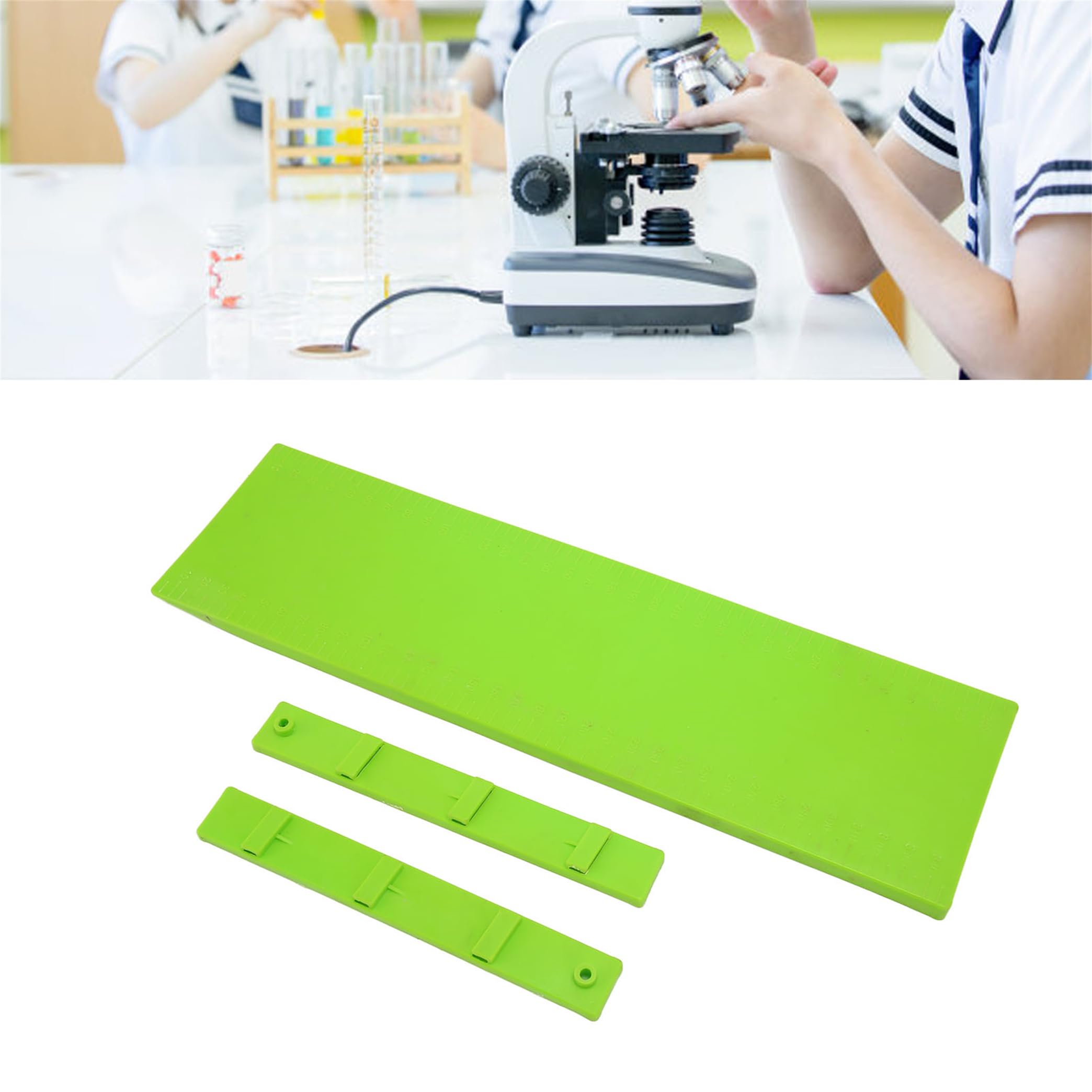 2 Sets Inclined Plane, School Physics Teaching Slant Plates with Clear Scale for Teaching Experiment Facility, Strong Durable Easy Operation Plastic Inclined Plane for Education Experiment