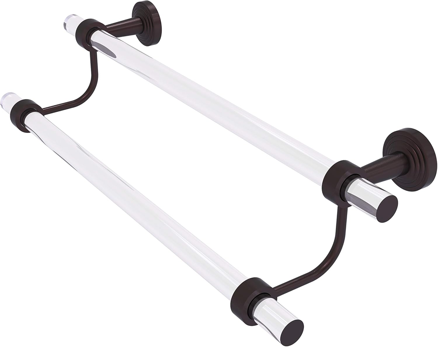 Allied Brass PB-72-18-GLT Pacific Beach Collection 18 Inch Double Towel Bar, Glokzin Teal