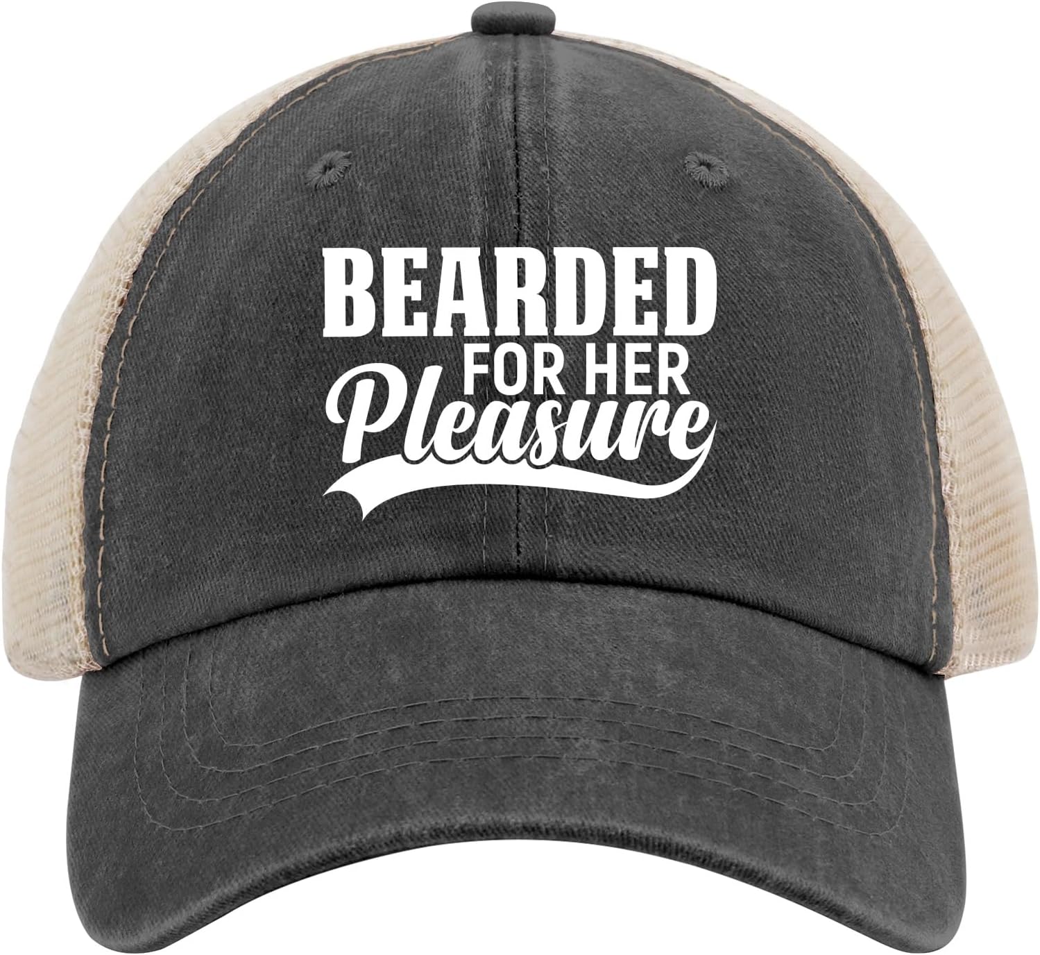 Adult Humor Bearded for Her Pleasure Naughty Jokes Hats for Mens Funny Baseball Caps Aesthetic