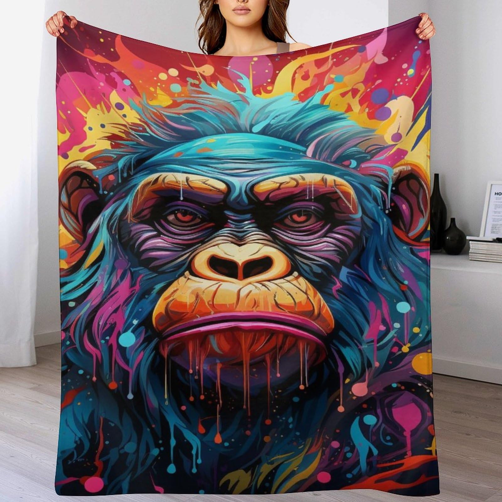 Manta de forro polar suave colcha pequeña y funda de sofá para salón