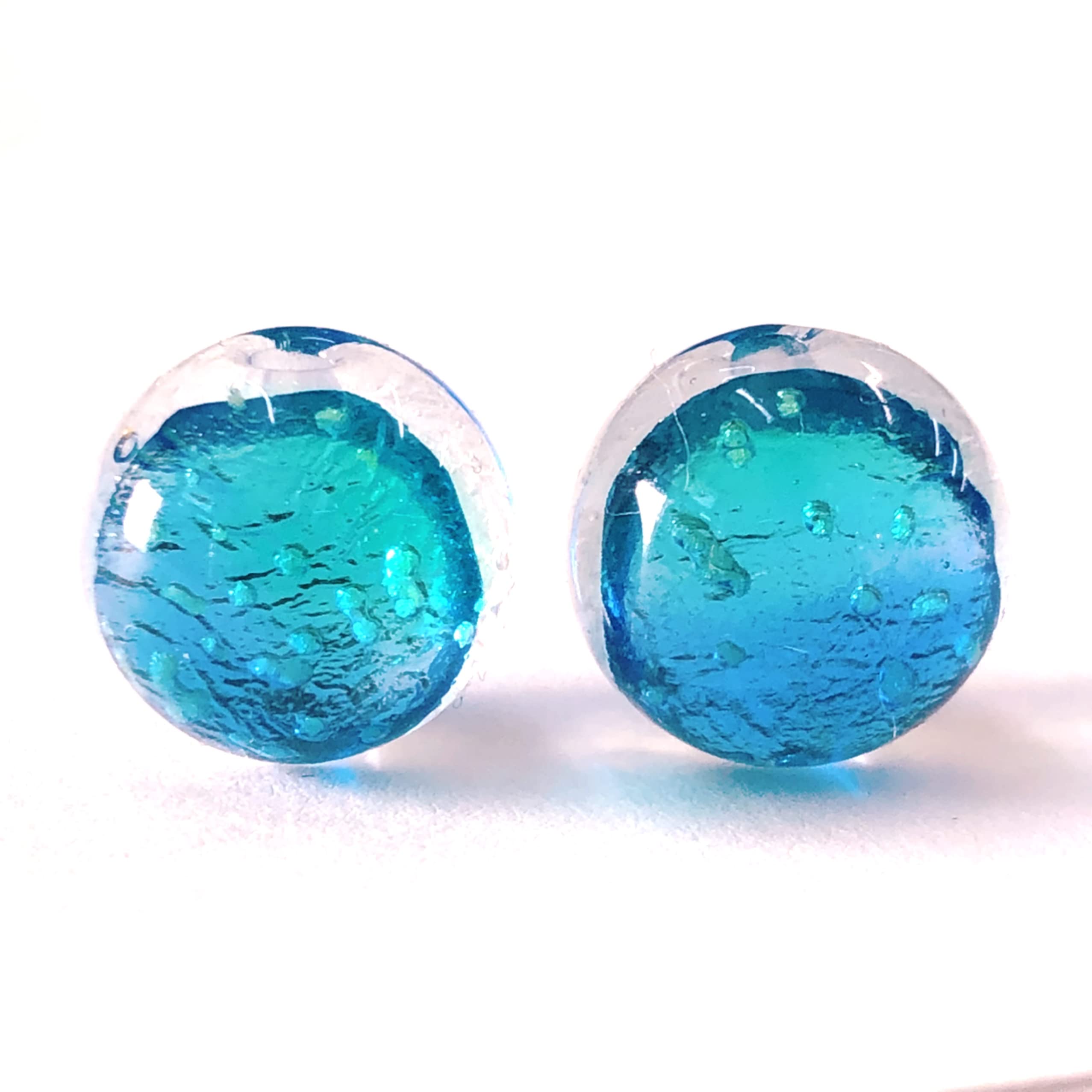 Amazon.co.jp: カビラブルー 蓄光 ホタルガラス 12mm 10個セット 沖縄