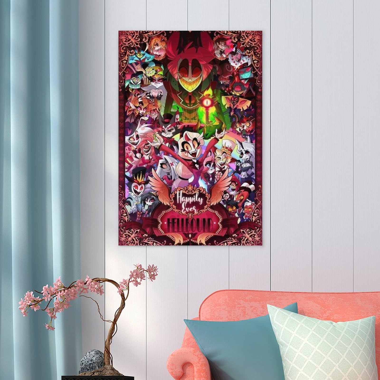 12x18 in Poster Hazbin Anime Hotel Poster Hasbin Canvas Print Wall