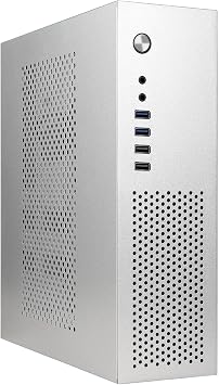 mATX/Mini ITX PC Case Mini Tower Small Form Factor 0.8mm SPCC Material | Circular Mesh Ventilation Panel Suitable for MicroATX244mm x 244mm/Mini-ITX170 * 170mm Motherboards