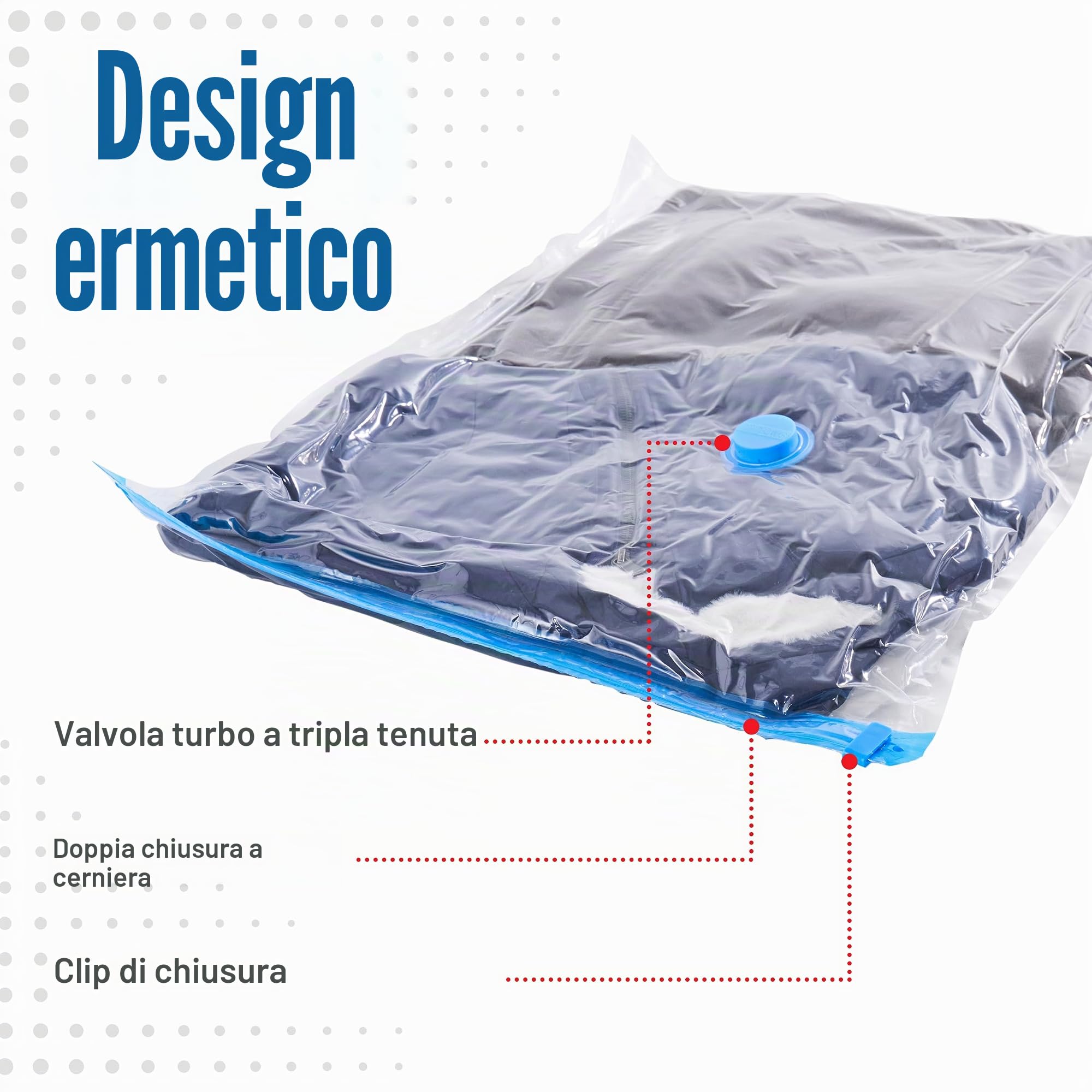 Spacesaver Premium Sacchetti Sottovuoto, 80% in più di Stoccaggio, Pompa a Mano per Viaggio, Doppia Chiusura, Tripla Valvola Turbo-Guarnizione per il Massimo Risparmio di Spazio-Varietà 12 Pezzi