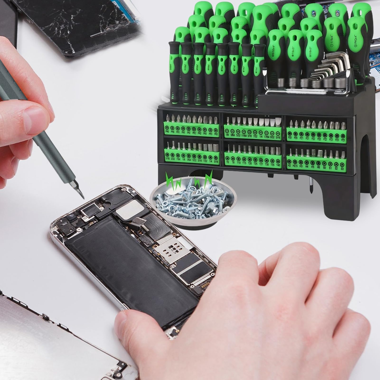 Magnetic Screwdriver Magnetyczna Końcówka Do Naprawy Elektroniki | Zestaw Śrubokrętów Z Futerałem Do Obsługi Zegarków Okularów Urządzeń Samochodów Domu Elektroniki Komputerów
