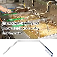 Vista 7 de 3 Pieces Fryer Cleaning Tools, Stainless Steel Deep Fryer Cleaning Tools, Including Basket Fryer Brush, L-Shape Deep Fryer Cleaning Brush and Fryer