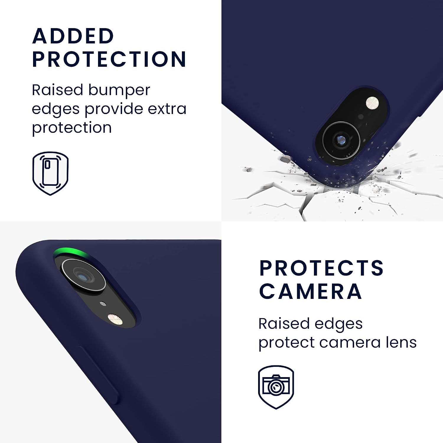 kwmobile TPU Silicone Case Compatible with Apple iPhone XR - Case Slim Phone Cover with Soft Finish - Deep Ocean