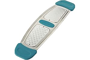 Rachel Ray Agave Blue 47901 Multi Stainless Steel Grater, Small