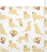 Vista 25 de vvfelixl Toallas de algodón para bebé, Golden Retriever, toalla de baño unisex para cachorros, toallas de cara para recién nacidos, toallitas
