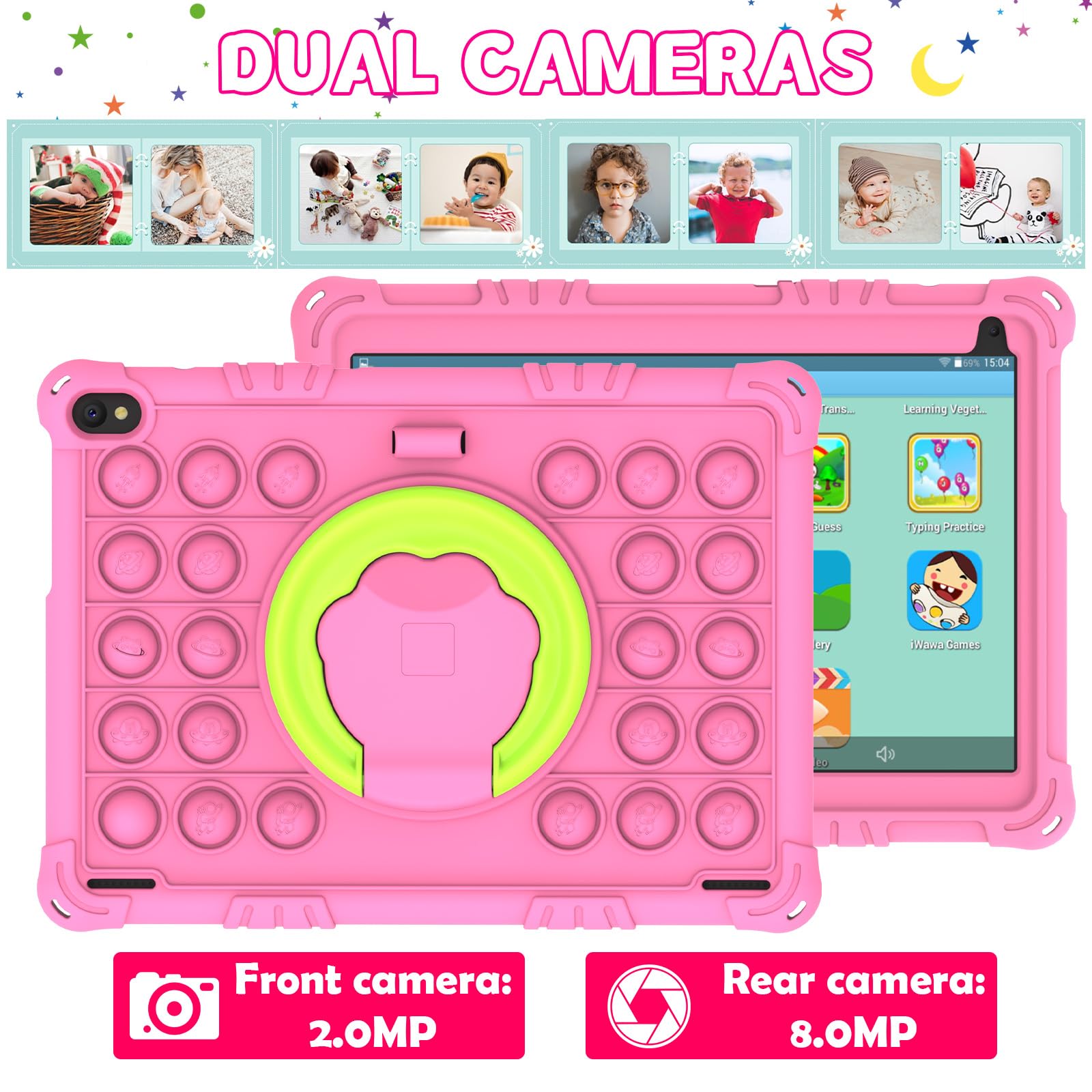 Amazon.com : Android 15 Kids Tablet, 10 inch Tablets for Kids, 8GB