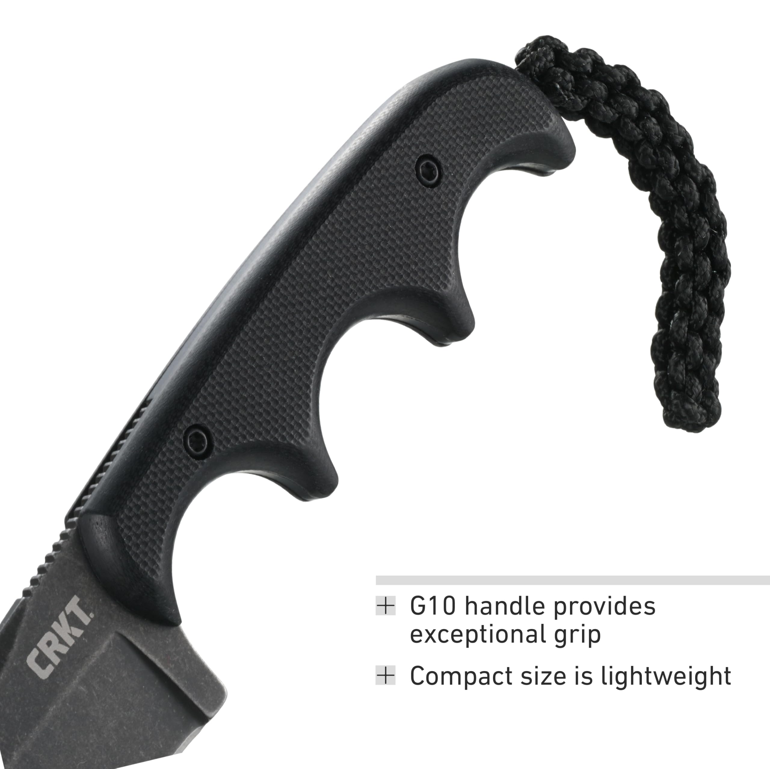 CRKT Hoja fija opaca minimalista de 2.13 pulgadas