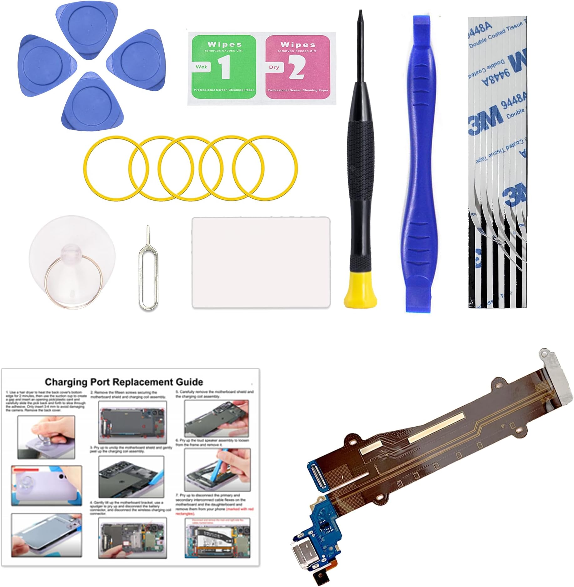 For LG V30 CHARGING CONNECTOR PORT FLEX CABLE BOARD Replacement