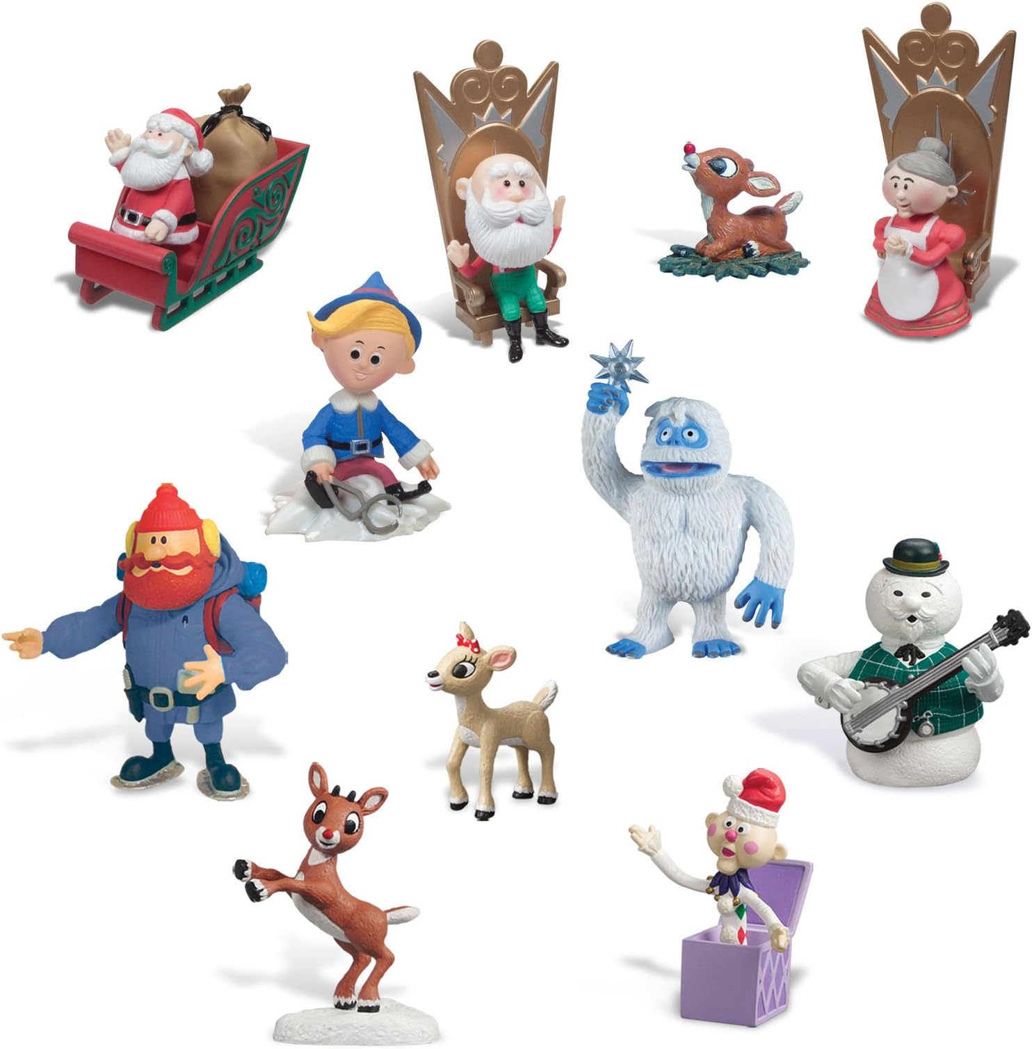 Forever Fun Rudolph The Red-Nosed Reindeer Ultimate Figurine Collection - 11 Figurines Included