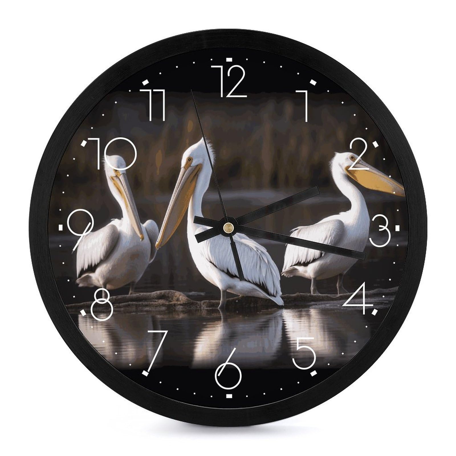 Horloge murale numérique à piles 25,4 cm facile à lire sans tic-tac