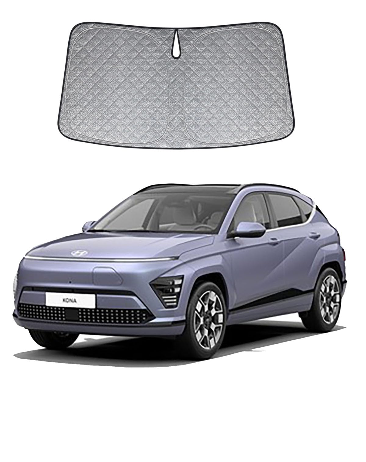 Thick WindScreen Sunshade for Hyundai Kona 2017-2023 Premium 6 Layers UV Protection Foldable Windshield Sun Visor Heat Shield Cover Make Car Cooler