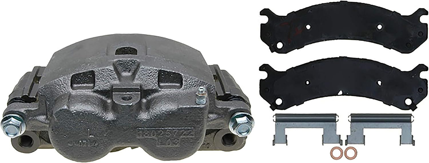 ACDelco Specialty 18R1381SV (19306620) Front Driver Side Disc Brake Caliper Assembly with Semi-Metallic Pads (Loaded Fleet)
