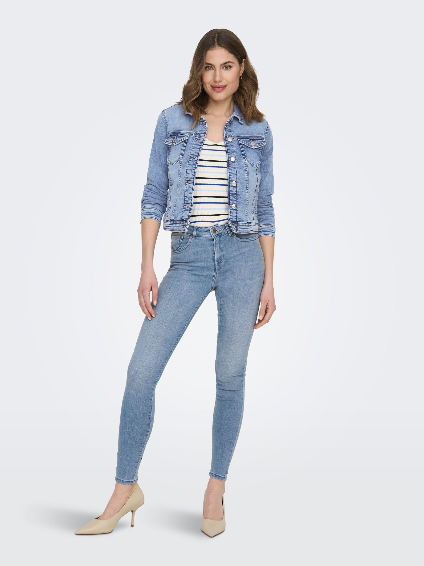 ONLY Female Skinny Jeans ONLPOWER Mittlere Taille Skinny Fit Jeans | Skinny fit jeans