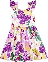 Vista 13 de Vestido de verano para niña, de algodón, con diseño floral