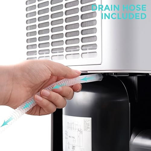 Miniatura 9 de Deshumidificador de 4500 pies cuadrados para sótano con manguera de drenaje, deshumidificador inteligente de máximo 65 pintas con control