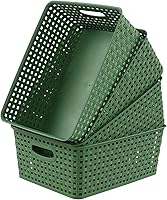 Vista 1 de Taysisiter - Cesta de almacenamiento de plástico, 4 paquetes