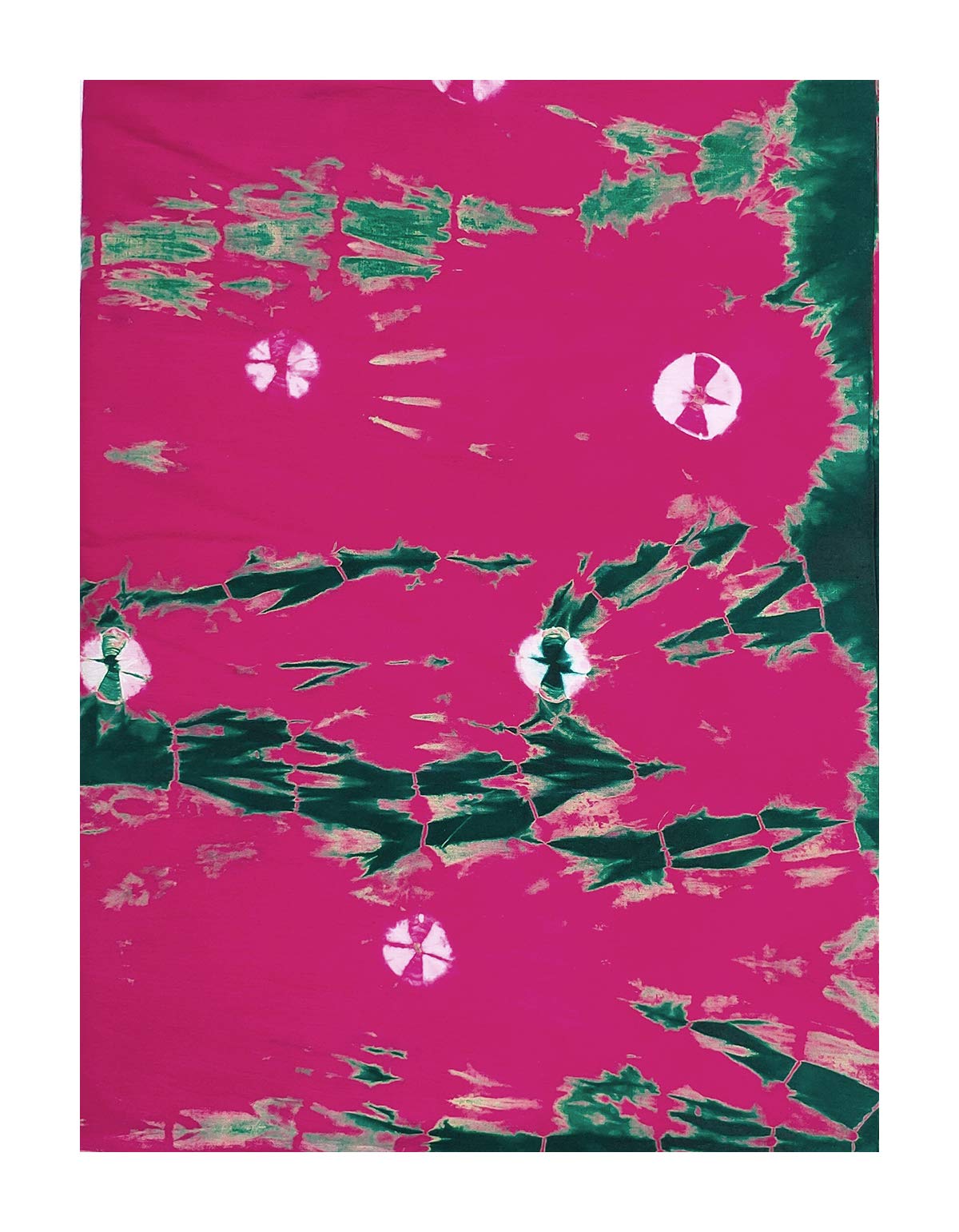 Women's Pure Cotton Unstitched 4.90 Meters x 32 Inches Tie Dye with Bandhej Bandhani Running Fabric for Dress Material Salwar Suit Kurti Shirts Nighty Gown Etc-image-4