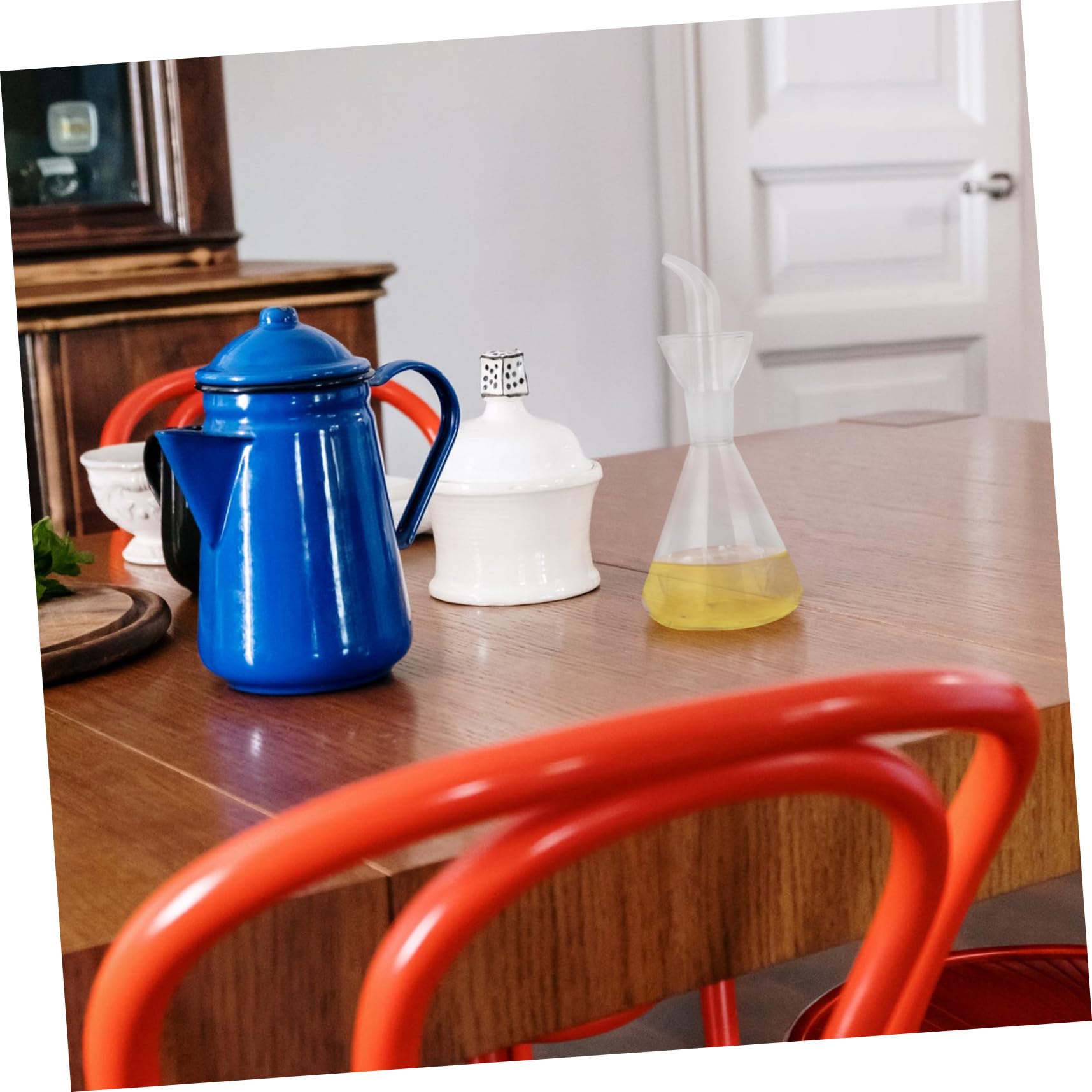 VICASKY Oliera in Vetro Borosilicato 350ml per Aceto e Vino da Cucina