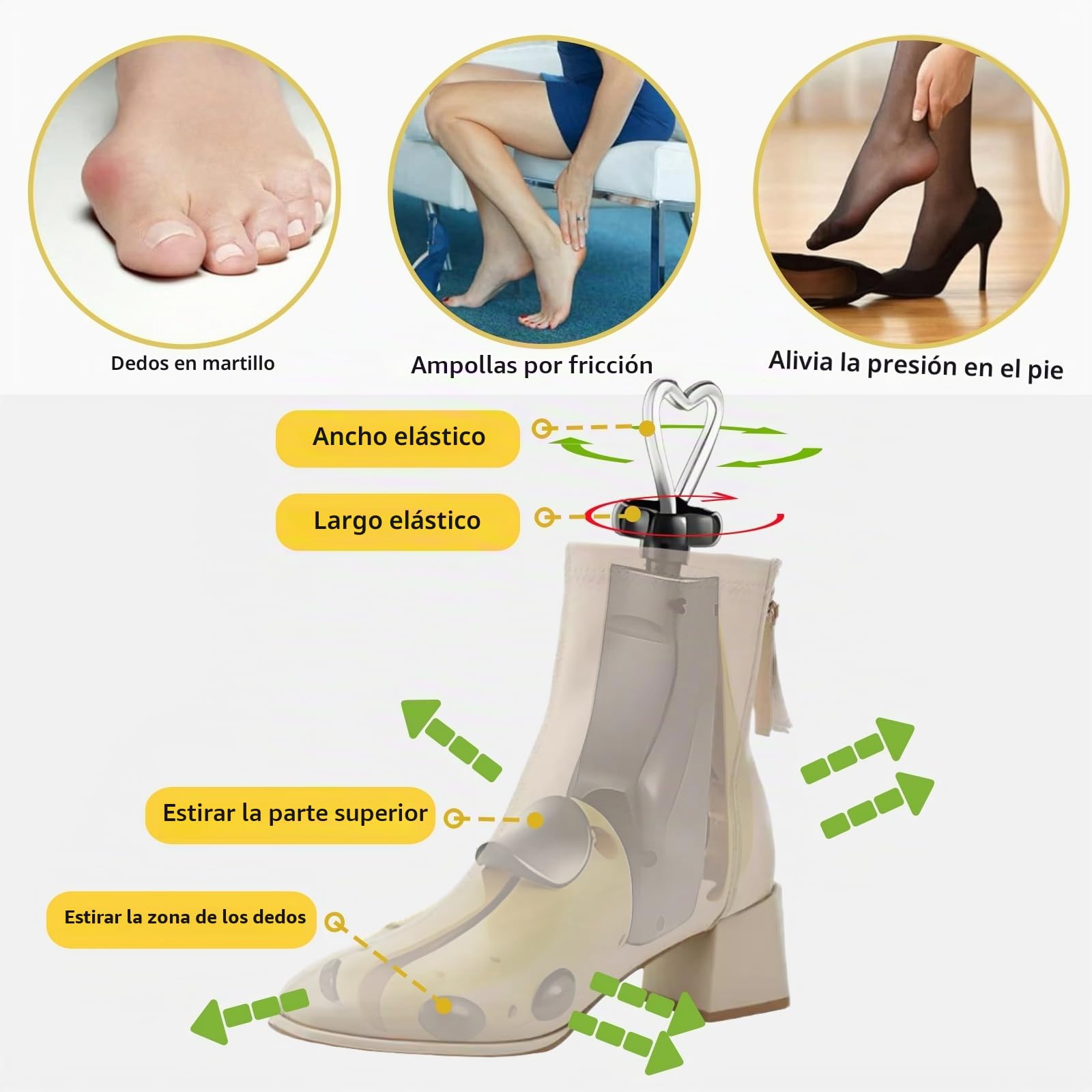 Horma para Ensanchar Zapatos 36-41, Hormas para Zapatos Mujer, Ensanchador de Zapatos Profesional, Expansor de Zapatos, Horma Ensanchadora, Horma Zapatillas Ajustable, Shoe Stretcher (1 Pieza)