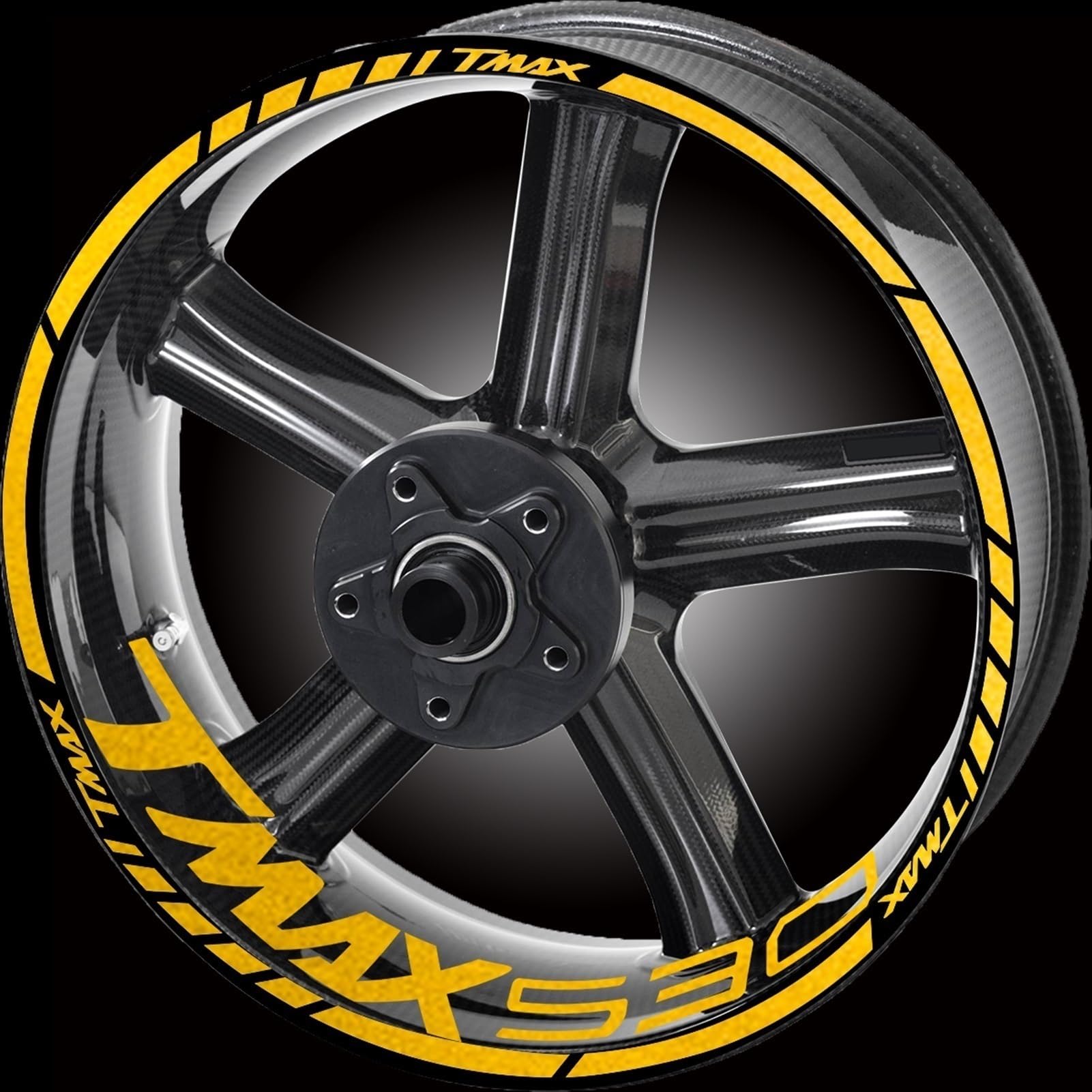 Motorcycle for Yamaha Tmax 530 500 560 Tmax530 Tmax500 Tire Rim Reflective Decals Waterproof Stickers(Color17)