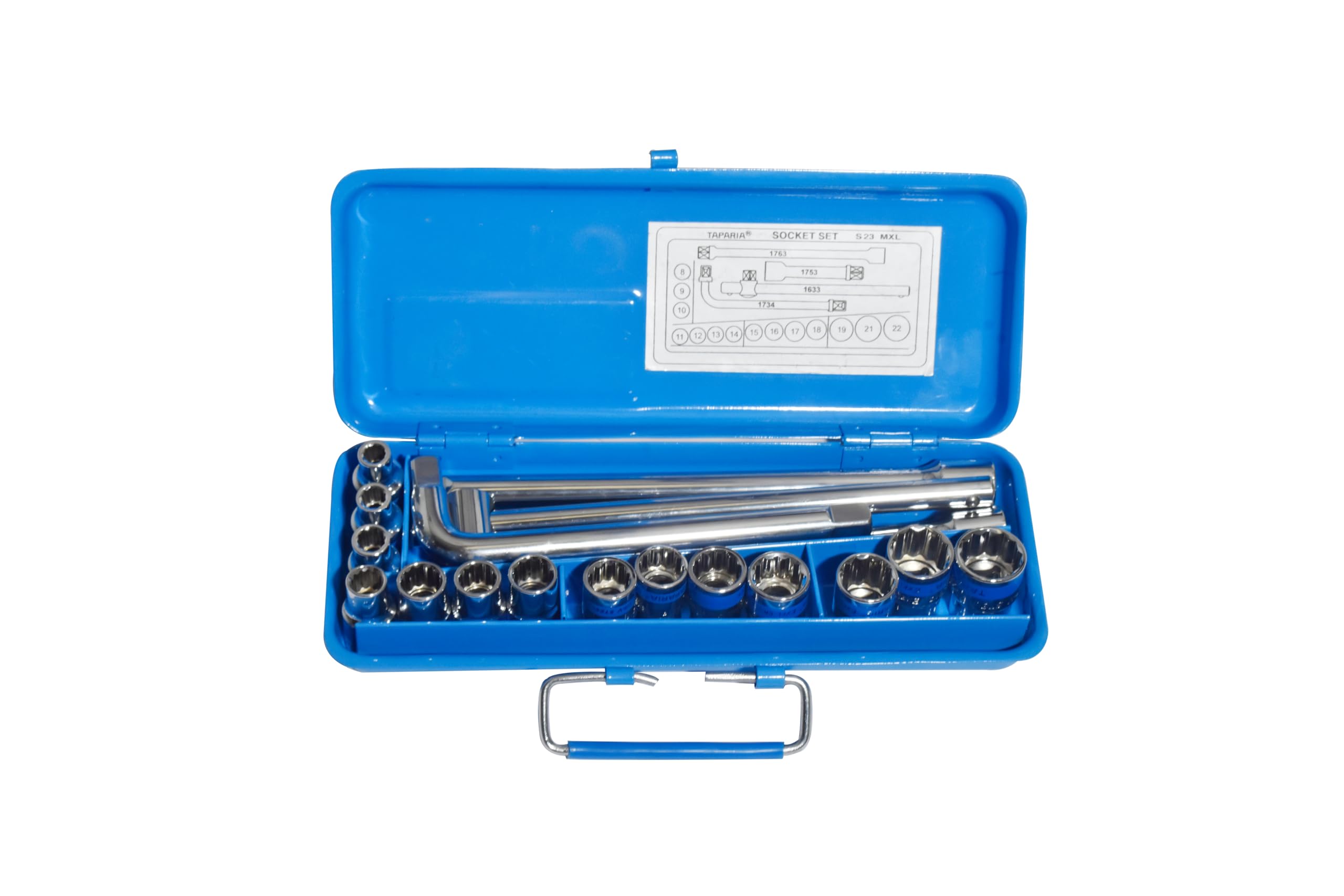 Taparia S23M/S23H 1/2-Inch Square Drive Socket Set