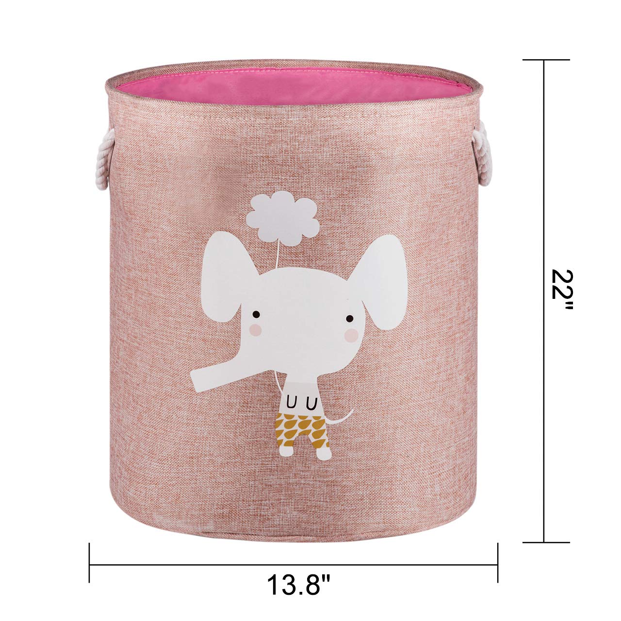 Grand Panier à Linge Repliable de 55cm, Paniers de Rangement pour les Enfants, Vêtements, Décoration de la Chambre. Jolis Paniers à Linge Animaux Étanches à la Poussière pour le Lavage