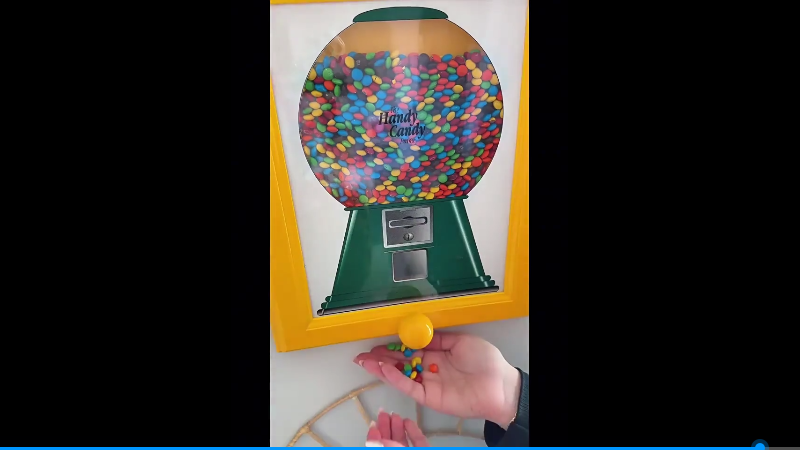 Watch Candy Dispenser Picture Frame, Handy Wall Candy Frame on