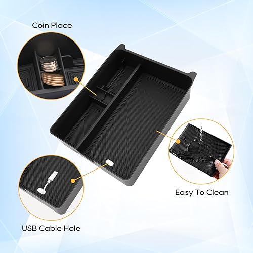 Vista 56 de LFOTPP Organizador de consola central Edge para 2021 2022 2023 2024 F o r d Edge Bandeja de consola [SE/SEL/ST-Line/Titanio/ST] Accesorios de borde